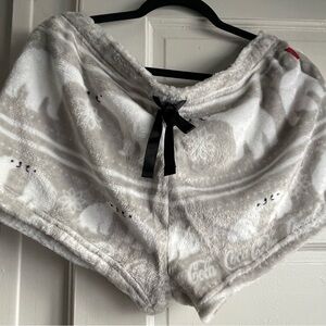 Coca-Cola Gray Fleece Pajama Shorts